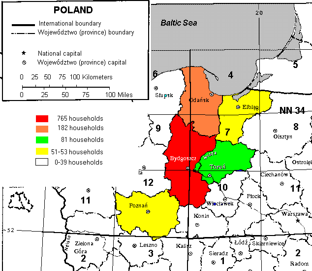 Annotated Map of Northwestern Poland [18KB]
