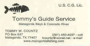 Tommy's Guide Service, Matagorda Bay, 281-450-4037